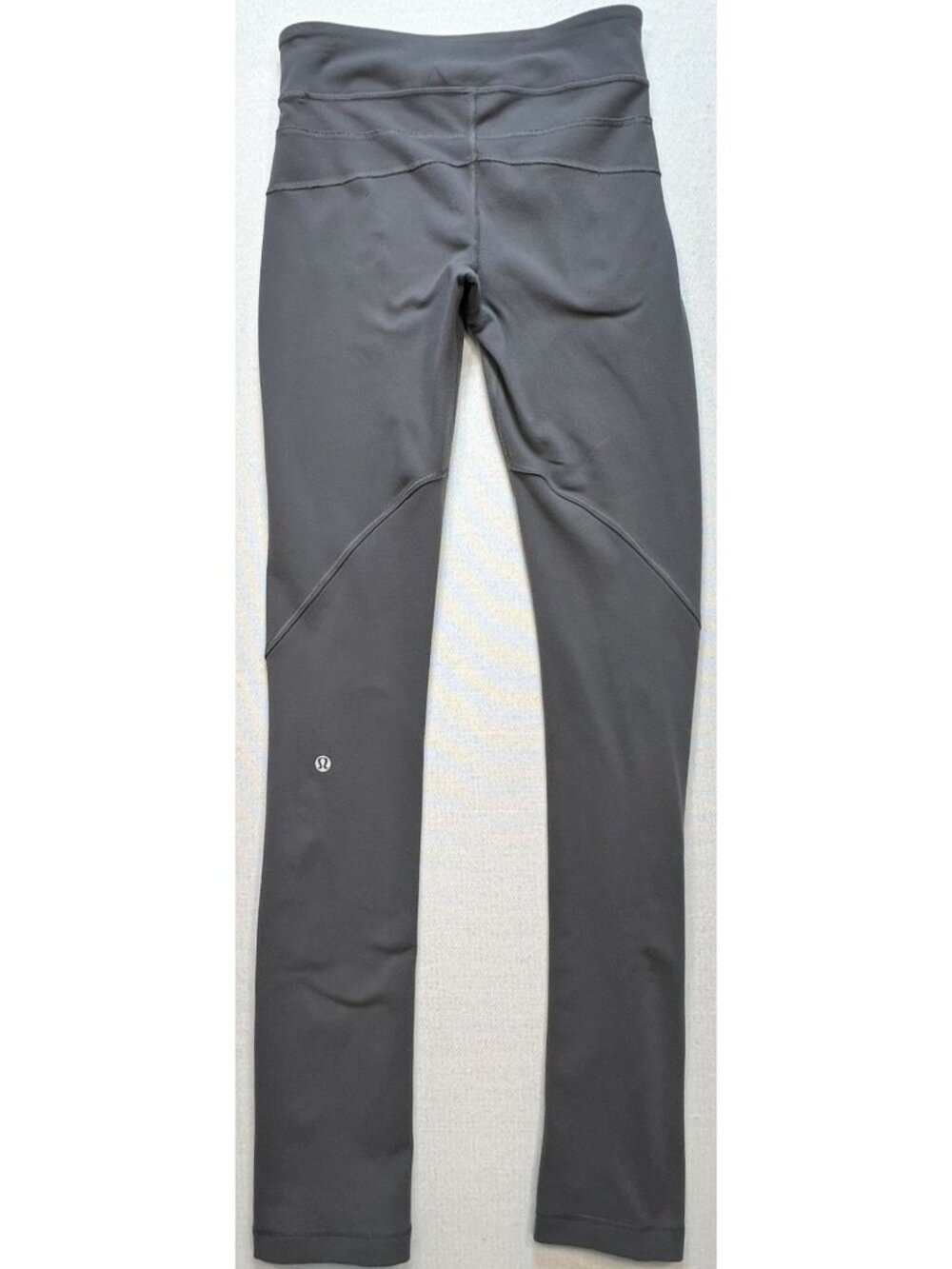 Lululemon Women's High Waisted Athletica Leggings Ruched Ankle Charcoal Gray - Picture 2 of 7